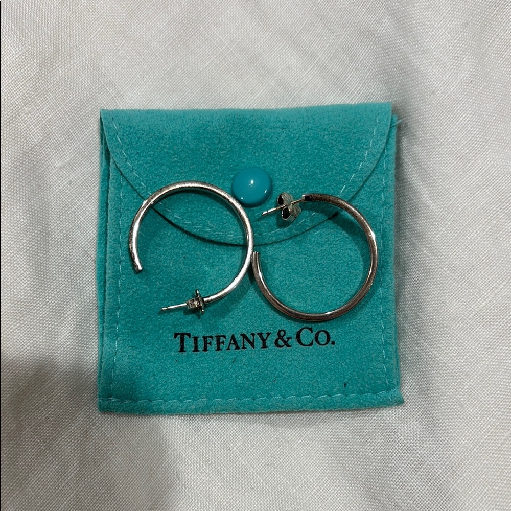 Tiffany & Co. Silver Classic Hoop Earrings